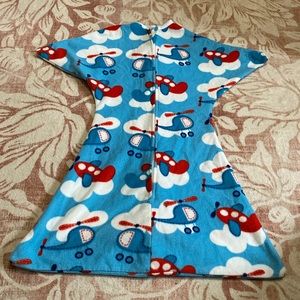 Sleeping baby zipadee zip fleece size medium (6-12 month)